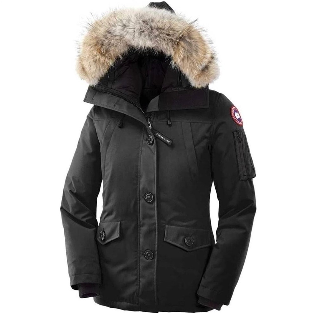 Women’s Canada Goose black parka in a large